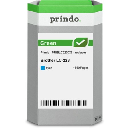 ORIGINAL Prindo Cartuccia d'inchiostro ciano PRIBLC223CG Green ~550 Seiten