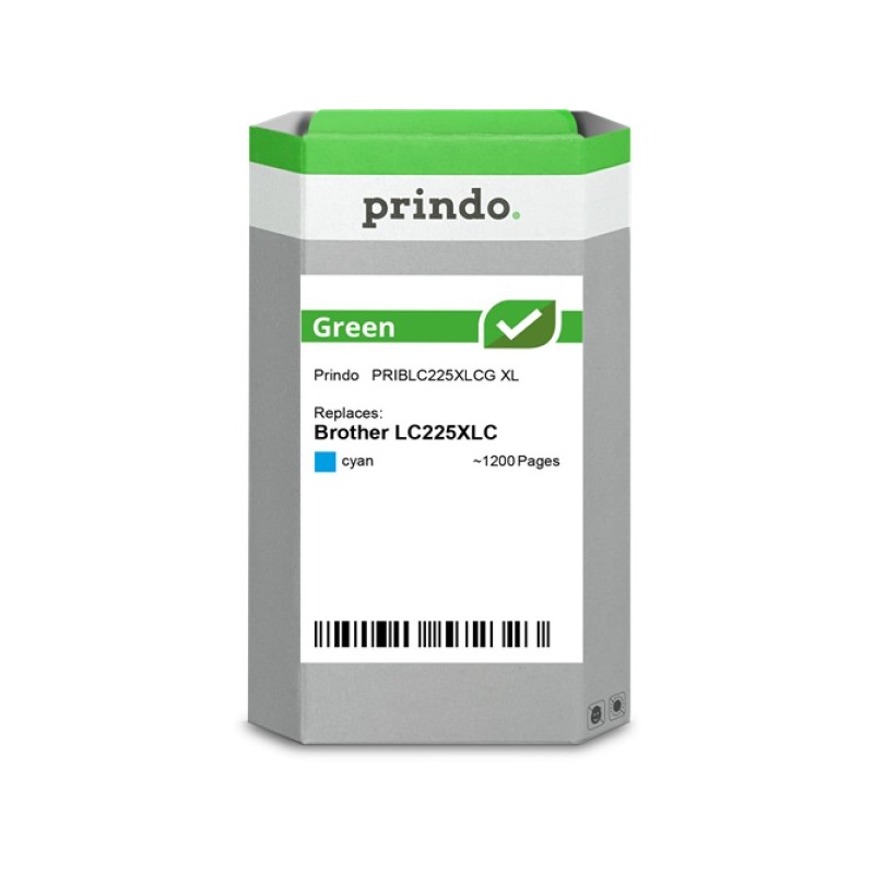 ORIGINAL Prindo Cartuccia d'inchiostro ciano PRIBLC225XLCG Green XL ~1200 Seiten