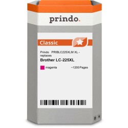 ORIGINAL Prindo Cartuccia d'inchiostro magenta PRIBLC225XLM Classic XL ~1200 Seiten alternativa per Brother LC-225XLM (LC225XLM)