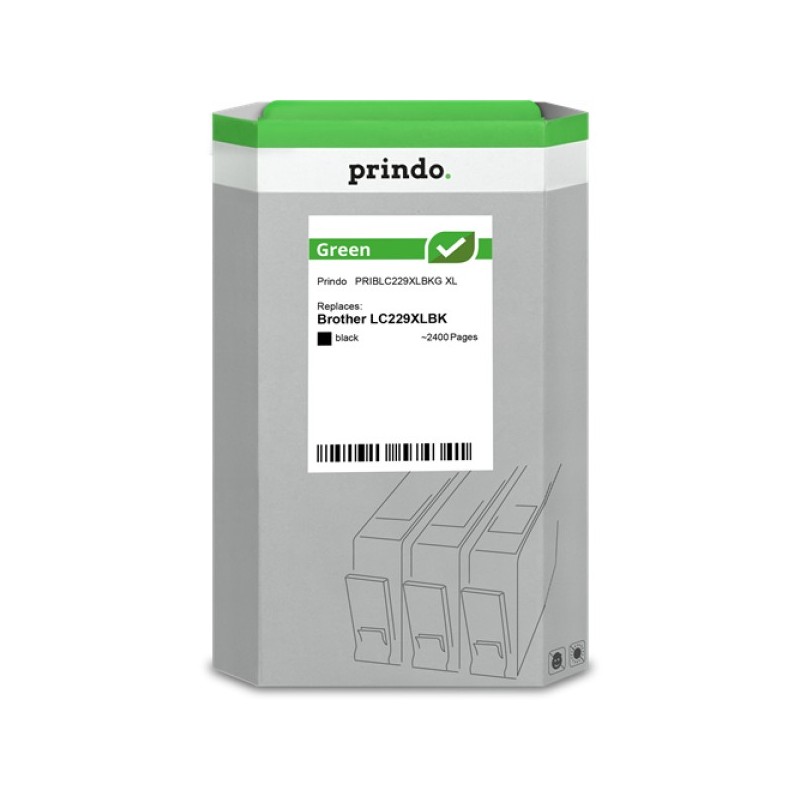 ORIGINAL Prindo Cartuccia d'inchiostro nero PRIBLC229XLBKG Green XL ~2400 Seiten