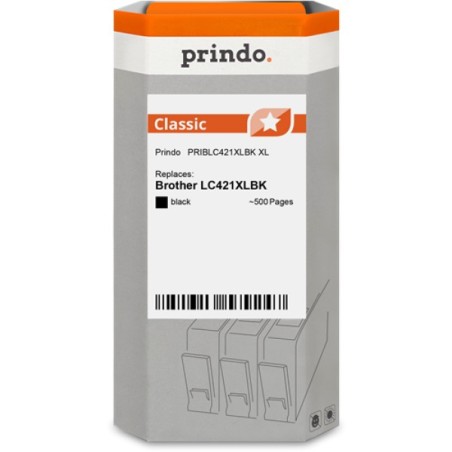 ORIGINAL Prindo Cartuccia d'inchiostro nero PRIBLC421XLBK Classic XL ~500 Seiten
