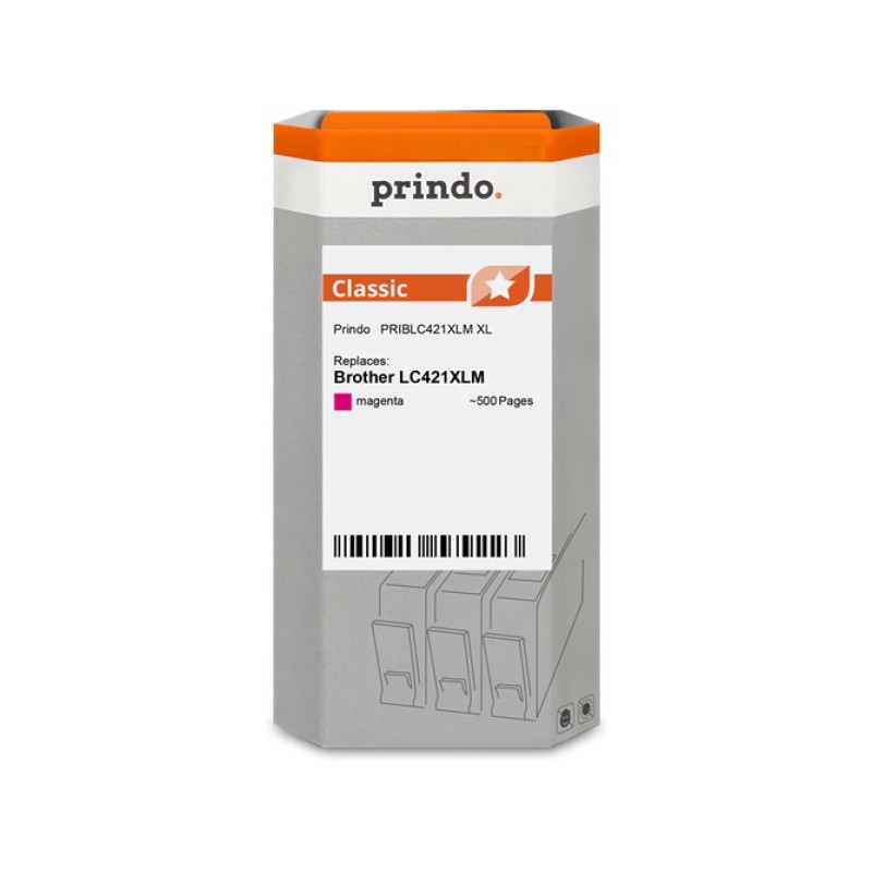 ORIGINAL Prindo Cartuccia d'inchiostro magenta PRIBLC421XLM Classic XL ~500 Seiten