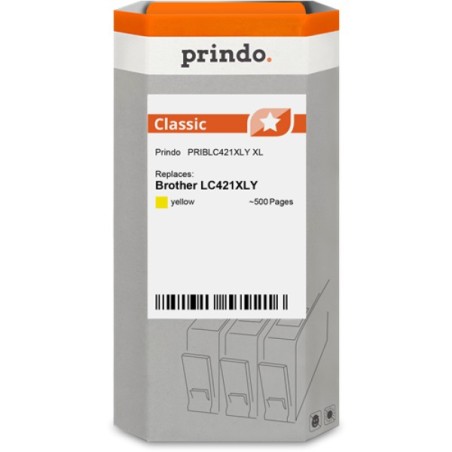 ORIGINAL Prindo Cartuccia d'inchiostro giallo PRIBLC421XLY Classic XL ~500 Seiten