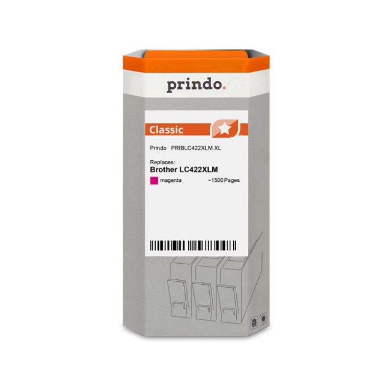 ORIGINAL Prindo Cartuccia d'inchiostro magenta PRIBLC422XLM Classic XL ~1500 Seiten