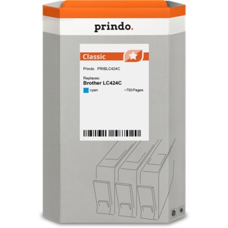 ORIGINAL Prindo Cartuccia d'inchiostro ciano PRIBLC424C Classic ~750 Seiten