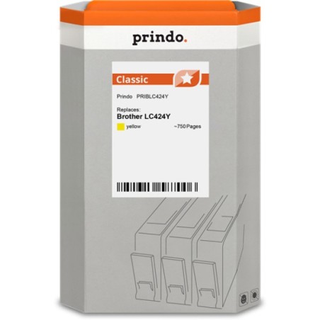 ORIGINAL Prindo Cartuccia d'inchiostro giallo PRIBLC424Y Classic ~750 Seiten