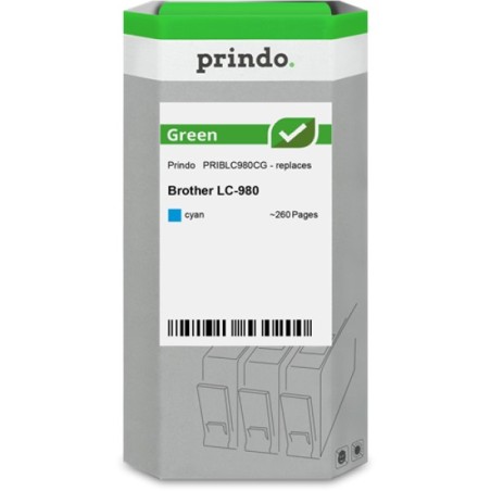 ORIGINAL Prindo Cartuccia d'inchiostro ciano PRIBLC980CG Green ~260 Seiten