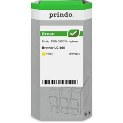 ORIGINAL Prindo Cartuccia d'inchiostro giallo PRIBLC980YG Green ~260 Seiten