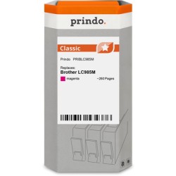 ORIGINAL Prindo Cartuccia d'inchiostro magenta PRIBLC985M Classic ~260 Seiten compatibile per Brother LC985M (LC-985)