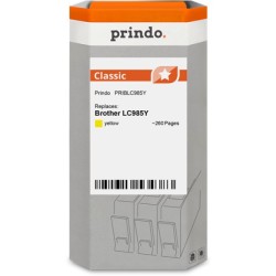 ORIGINAL Prindo Cartuccia d'inchiostro giallo PRIBLC985Y Classic ~260 Seiten compatibile per Brother LC985M (LC-985)