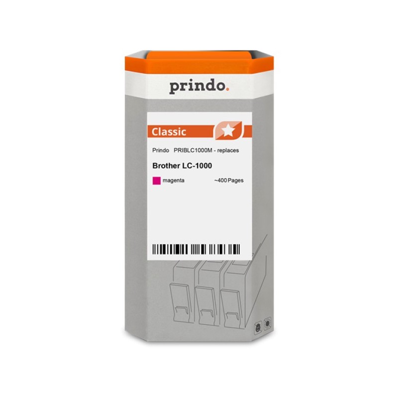 ORIGINAL Prindo Cartuccia d'inchiostro magenta PRIBLC1000M Classic ~400 Seiten