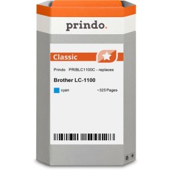ORIGINAL Prindo Cartuccia d'inchiostro ciano PRIBLC1100C Classic ~325 Seiten alternativa per Brother LC-1100c