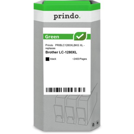 ORIGINAL Prindo Cartuccia d'inchiostro nero PRIBLC1280XLBKG Green XL ~2400 Seiten