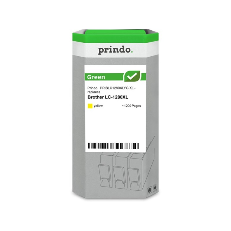 ORIGINAL Prindo Cartuccia d'inchiostro giallo PRIBLC1280XLYG Green XL ~1200 Seiten
