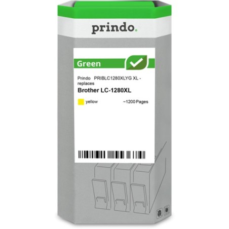 ORIGINAL Prindo Cartuccia d'inchiostro giallo PRIBLC1280XLYG Green XL ~1200 Seiten