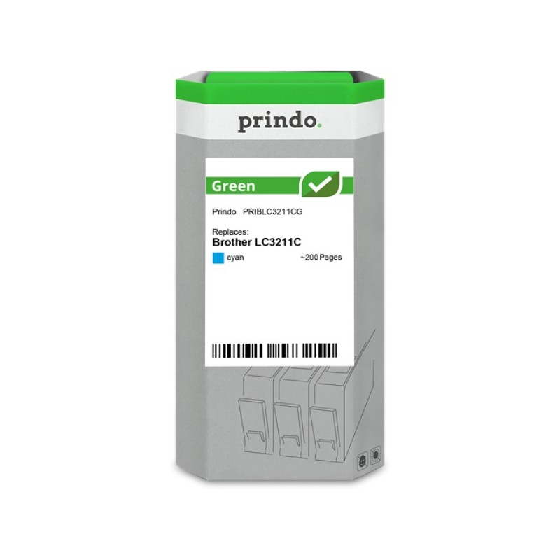 ORIGINAL Prindo Cartuccia d'inchiostro ciano PRIBLC3211CG Green ~200 Seiten