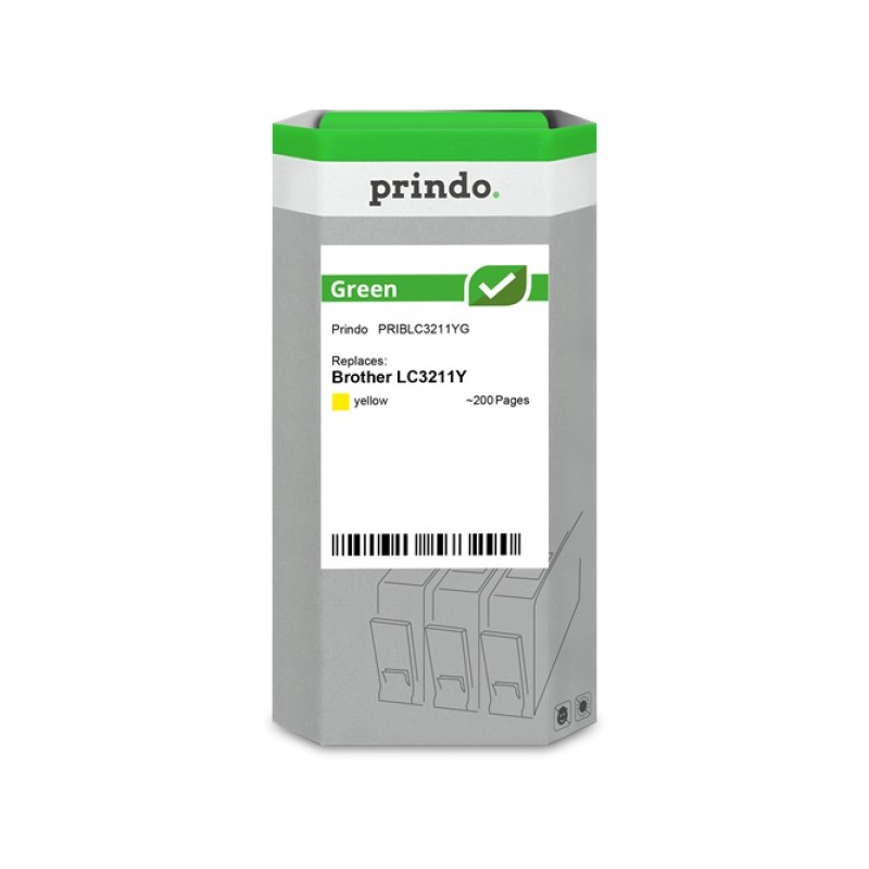 ORIGINAL Prindo Cartuccia d'inchiostro giallo PRIBLC3211YG Green ~200 Seiten