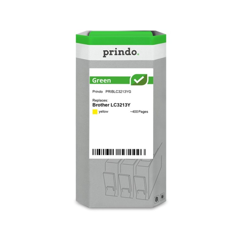 ORIGINAL Prindo Cartuccia d'inchiostro giallo PRIBLC3213YG Green ~400 Seiten