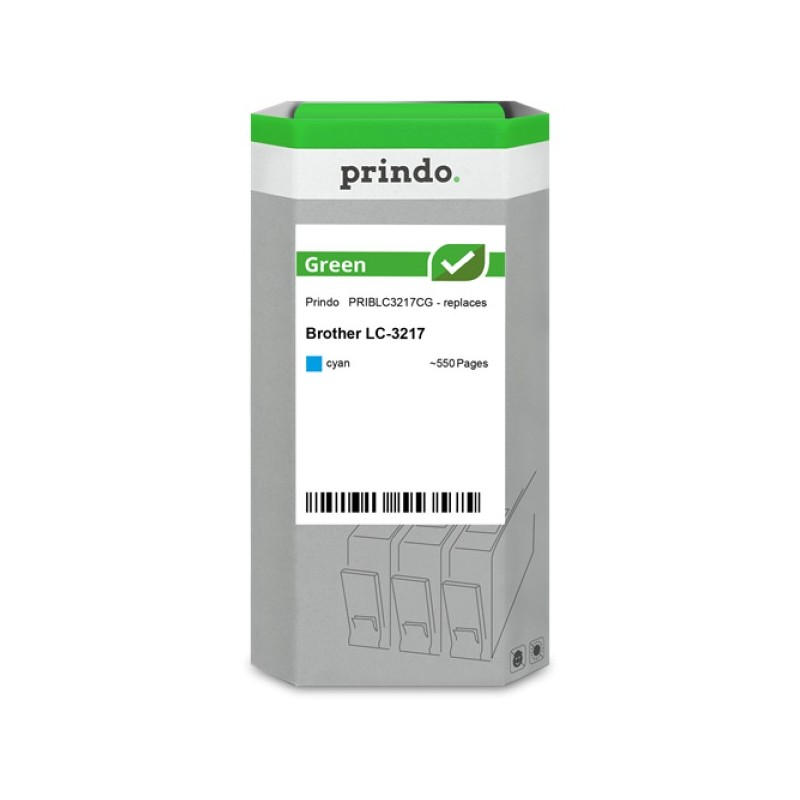 ORIGINAL Prindo Cartuccia d'inchiostro ciano PRIBLC3217CG Green ~550 Seiten