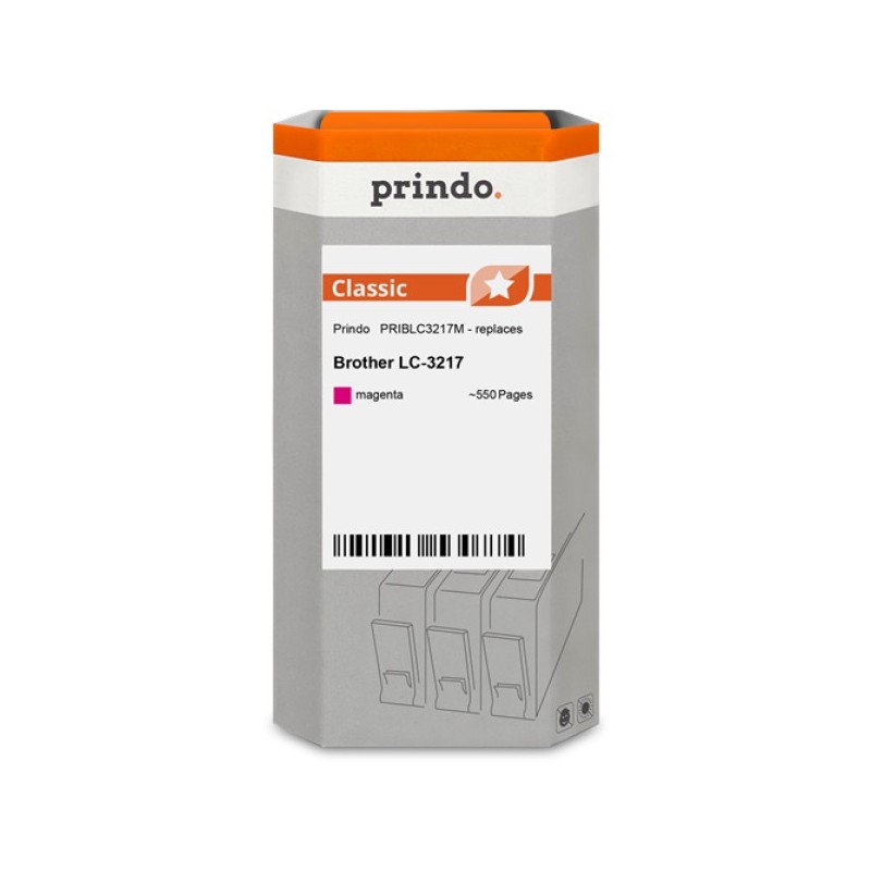 ORIGINAL Prindo Cartuccia d'inchiostro magenta PRIBLC3217M Classic ~550 Seiten