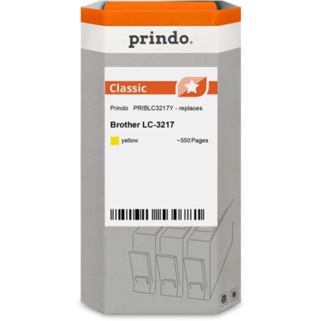 ORIGINAL Prindo Cartuccia d'inchiostro giallo PRIBLC3217Y Classic ~550 Seiten