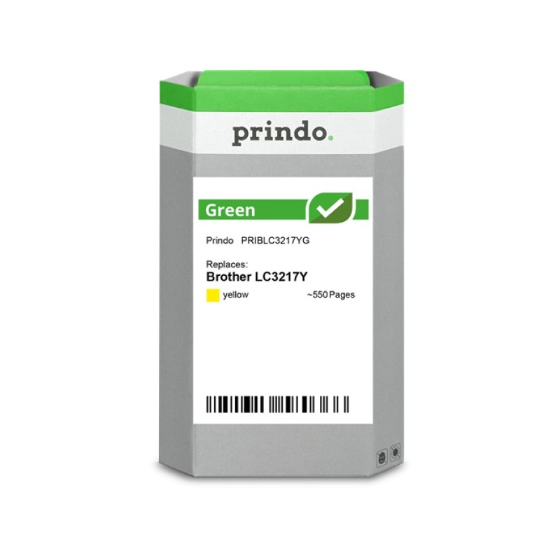 ORIGINAL Prindo Cartuccia d'inchiostro giallo PRIBLC3217YG Green ~550 Seiten