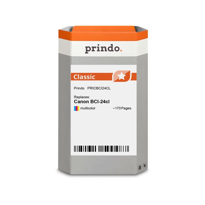 ORIGINAL Prindo Cartuccia d'inchiostro differenti colori PRICBCI24CL Classic 15ml alternativa per Canon BCI-24cl (6882A002)