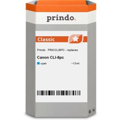 ORIGINAL Prindo Cartuccia d'inchiostro ciano PRICCLI8PC Classic 13ml alternativa per Canon CLI-8pc (0624B001)