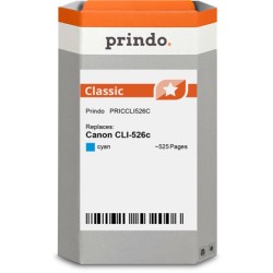 ORIGINAL Prindo Cartuccia d'inchiostro ciano PRICCLI526C Classic 9ml alternativa per Canon CLI-526c (4541B001)