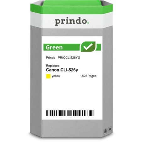 ORIGINAL Prindo Cartuccia d'inchiostro giallo PRICCLI526YG Green 9ml