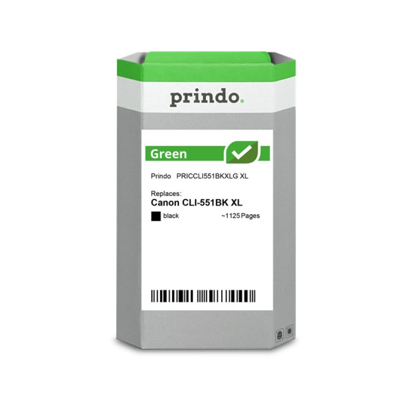 ORIGINAL Prindo Cartuccia d'inchiostro nero PRICCLI551BKXLG Green XL 11ml