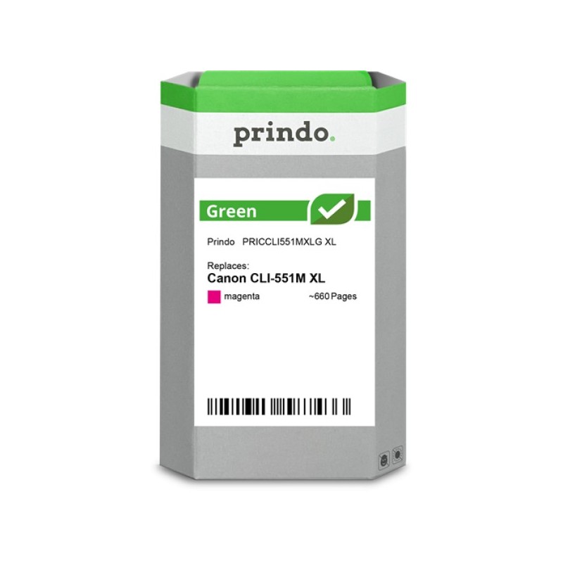 ORIGINAL Prindo Cartuccia d'inchiostro magenta PRICCLI551MXLG Green XL 11ml