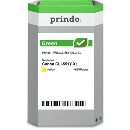 ORIGINAL Prindo Cartuccia d'inchiostro giallo PRICCLI551YXLG Green XL 11ml