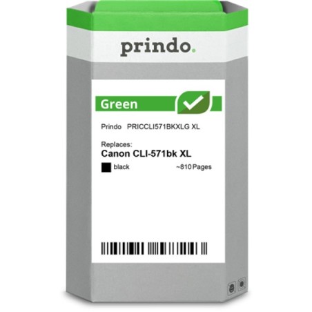 ORIGINAL Prindo Cartuccia d'inchiostro nero PRICCLI571BKXLG Green XL 11ml