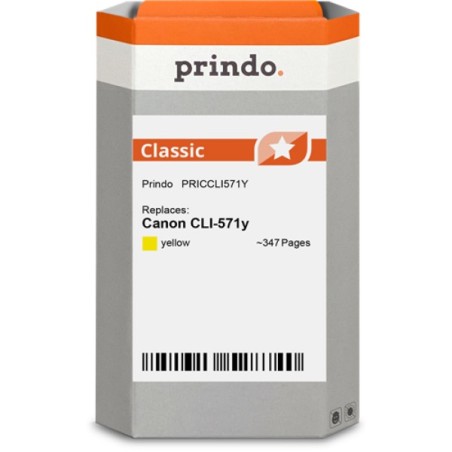 ORIGINAL Prindo Cartuccia d'inchiostro giallo PRICCLI571Y Classic 6,5ml