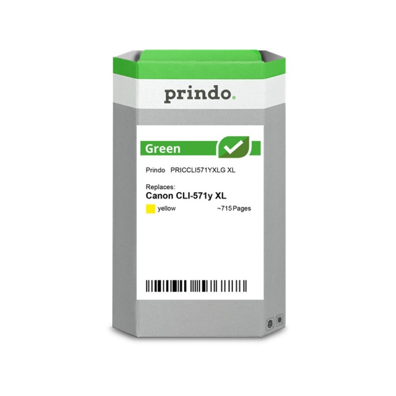 ORIGINAL Prindo Cartuccia d'inchiostro giallo PRICCLI571YXLG Green XL 11ml