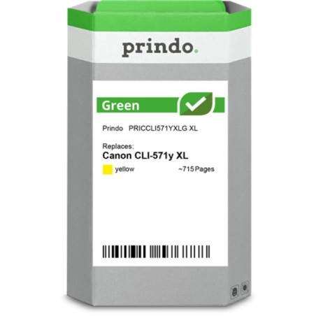 ORIGINAL Prindo Cartuccia d'inchiostro giallo PRICCLI571YXLG Green XL 11ml