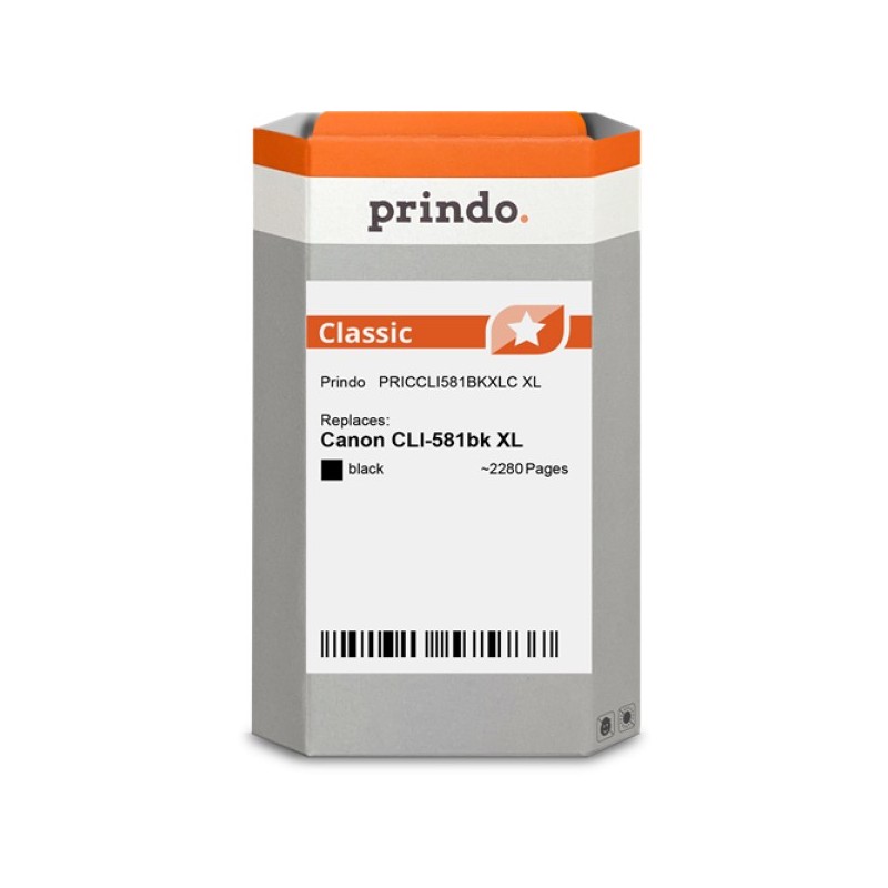 ORIGINAL Prindo Cartuccia d'inchiostro nero PRICCLI581BKXLC Classic XL ~3120 Seiten 8,3ml