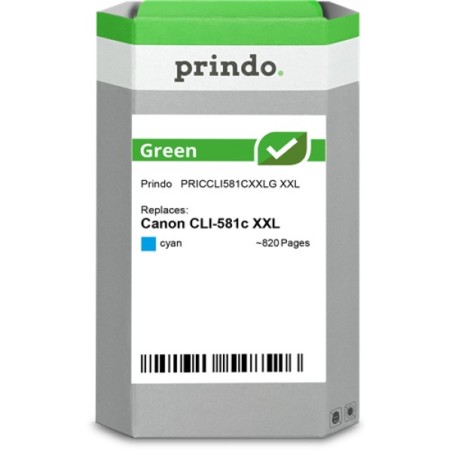 ORIGINAL Prindo Cartuccia d'inchiostro ciano PRICCLI581CXXLG Green XXL ~820 Seiten