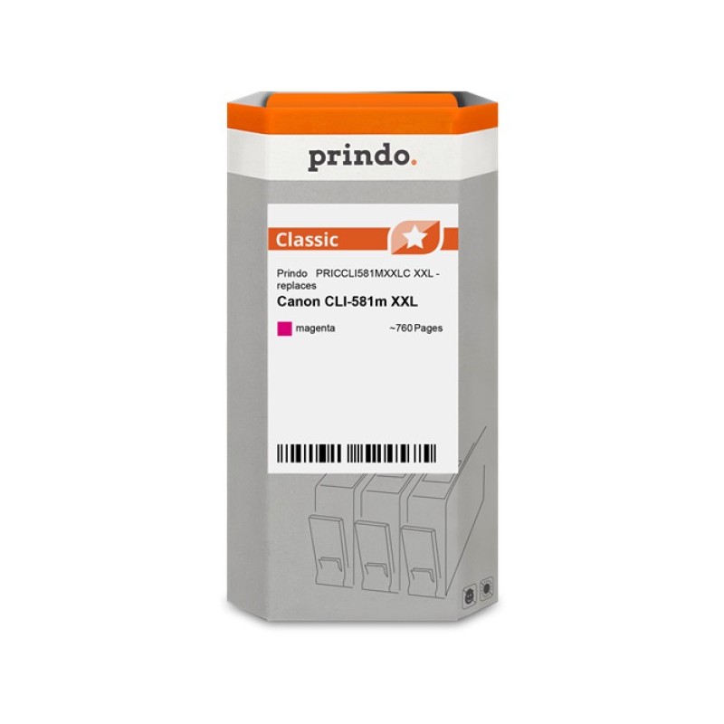 ORIGINAL Prindo Cartuccia d'inchiostro magenta PRICCLI581MXXLC Classic XXL ~760 Seiten 11,7ml