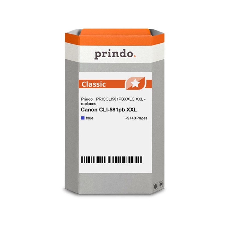 ORIGINAL Prindo Cartuccia d'inchiostro Blu PRICCLI581PBXXLC Classic XXL ~9140 Seiten 11,7ml