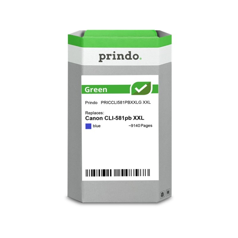 ORIGINAL Prindo Cartuccia d'inchiostro Blu PRICCLI581PBXXLG Green XXL ~9140 Seiten