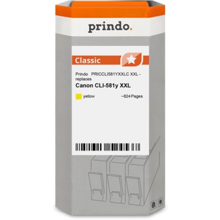ORIGINAL Prindo Cartuccia d'inchiostro giallo PRICCLI581YXXLC Classic XXL ~824 Seiten 11,7ml