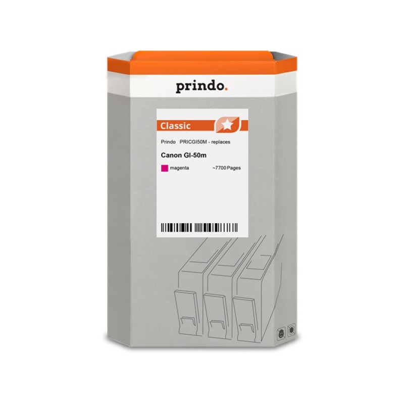 ORIGINAL Prindo Cartuccia d'inchiostro magenta PRICGI50M Classic ~7700 Seiten 70ml