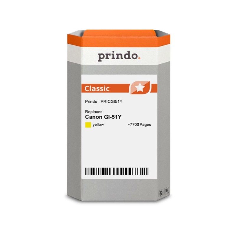 ORIGINAL Prindo Cartuccia d'inchiostro giallo PRICGI51Y Classic 70ml