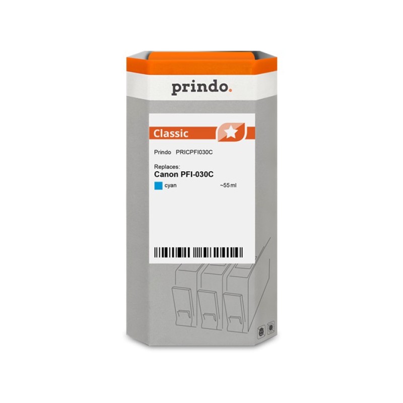 ORIGINAL Prindo Cartuccia d'inchiostro ciano PRICPFI030C Classic 55ml