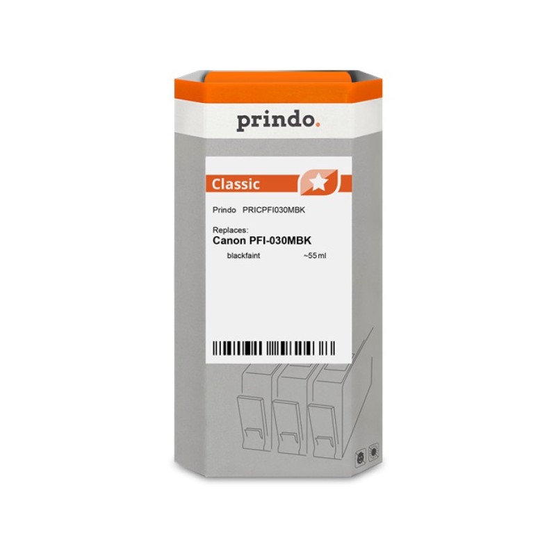 ORIGINAL Prindo Cartuccia d'inchiostro Nero (opaco) PRICPFI030MBK Classic 55ml