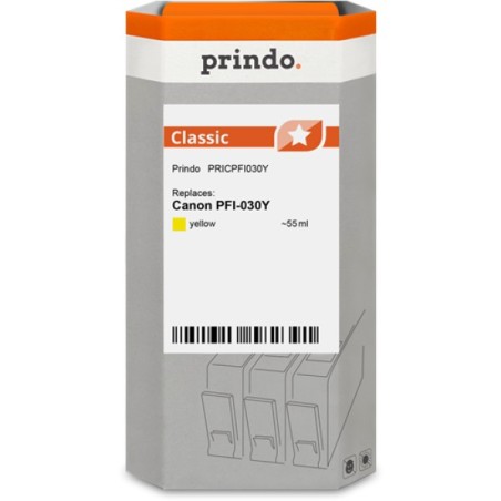 ORIGINAL Prindo Cartuccia d'inchiostro giallo PRICPFI030Y Classic 55ml