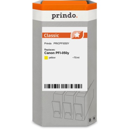 ORIGINAL Prindo Cartuccia d'inchiostro giallo PRICPFI050Y Classic 70ml
