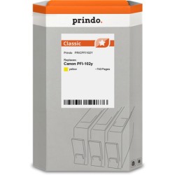 ORIGINAL Prindo Cartuccia d'inchiostro giallo PRICPFI102Y Classic 130ml compatibile per Canon PFI-102y (0898B001)